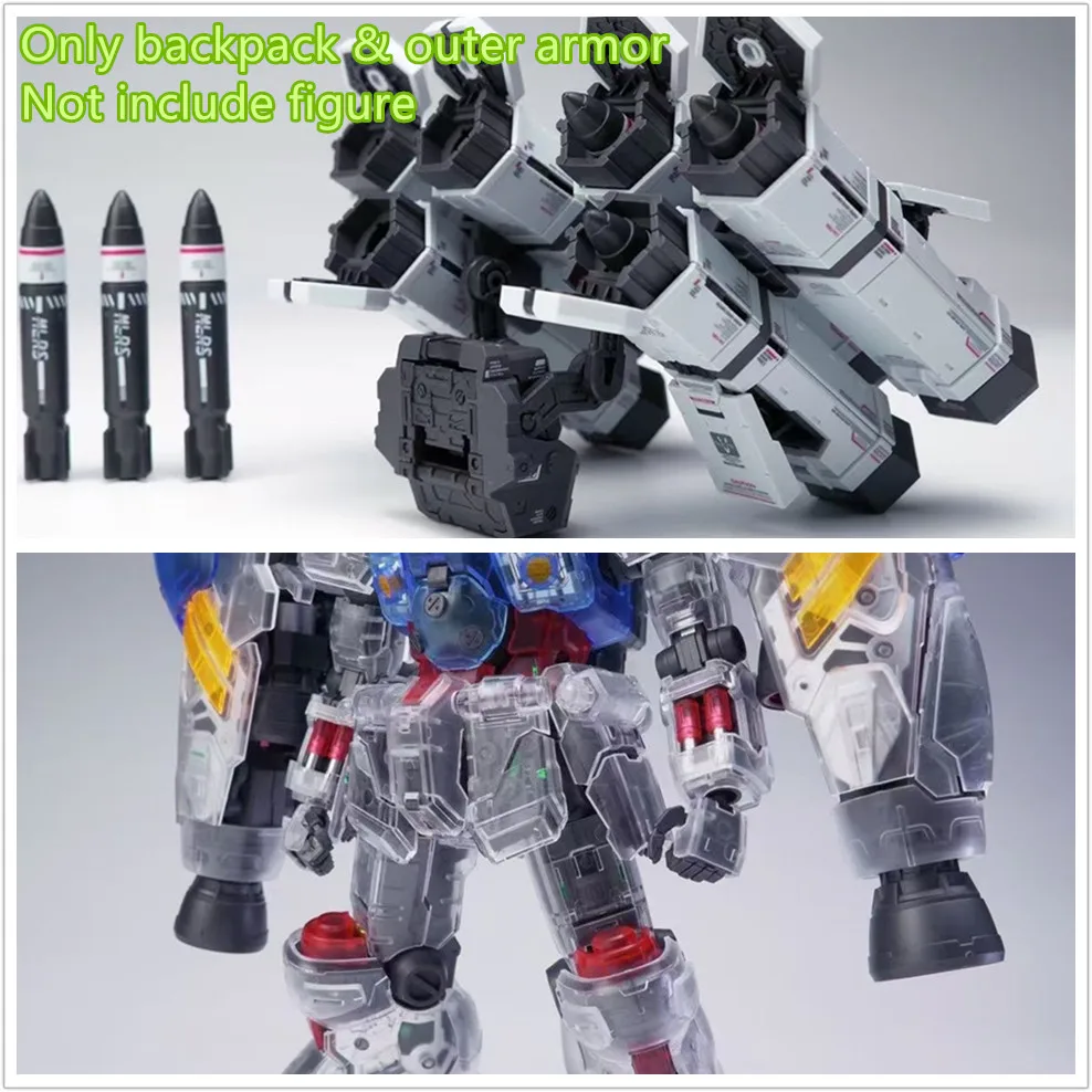 

Model MG 1/100 Solomon GP02 transparent outer armor and MLRS Rocket launcher Backpack modified parts D067 *