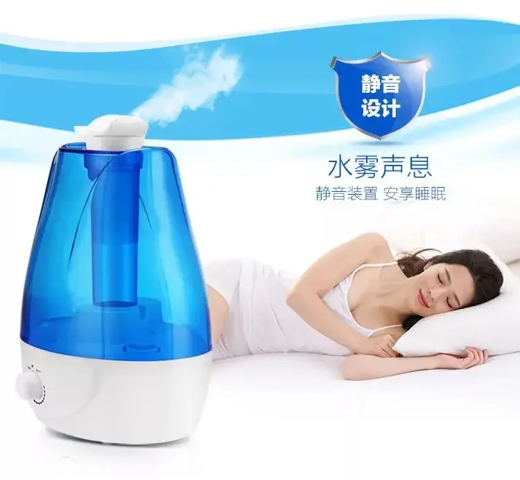 

3L Double Spray Humidifier Household Silent Bedroom Large Capacity Pregnant Women Air Aromatherapy Humidifier Manufacturer