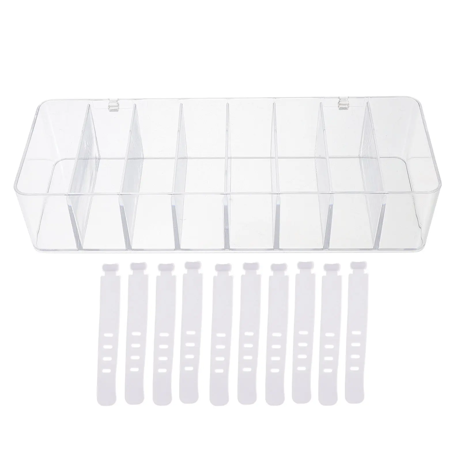 1Set Cable Management Box Classic Texture Charger Organizer Storage Bin Transparent Cable Storage Organizer Cord Hider