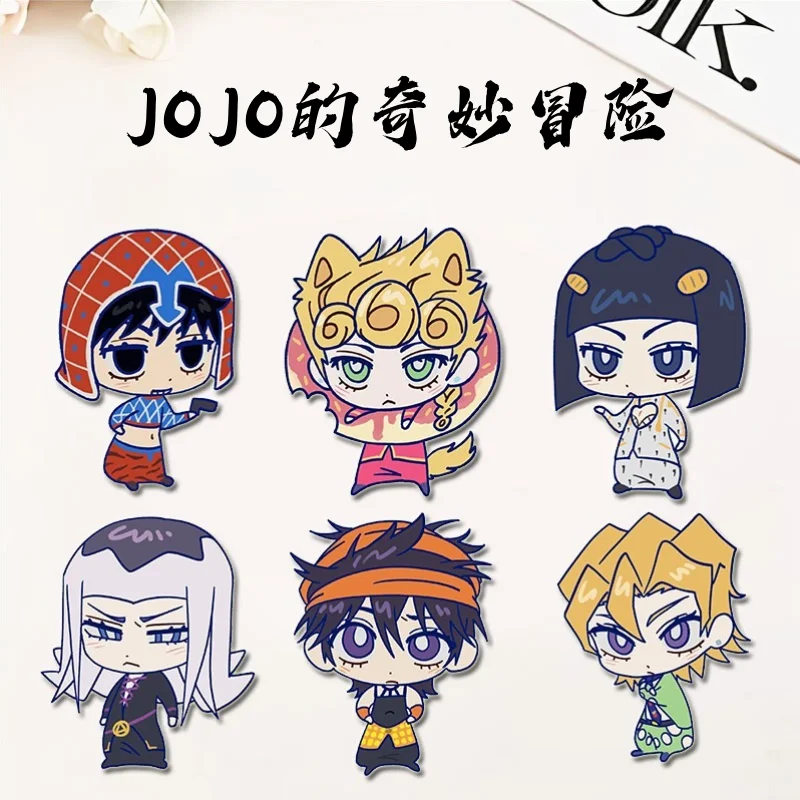 JoJo Bizarre Adventure Badges Pins Giorno Giovanna Women Brooch Fashion Cosplay Kawaii Charms Brooches for Bag Accessorie Gift