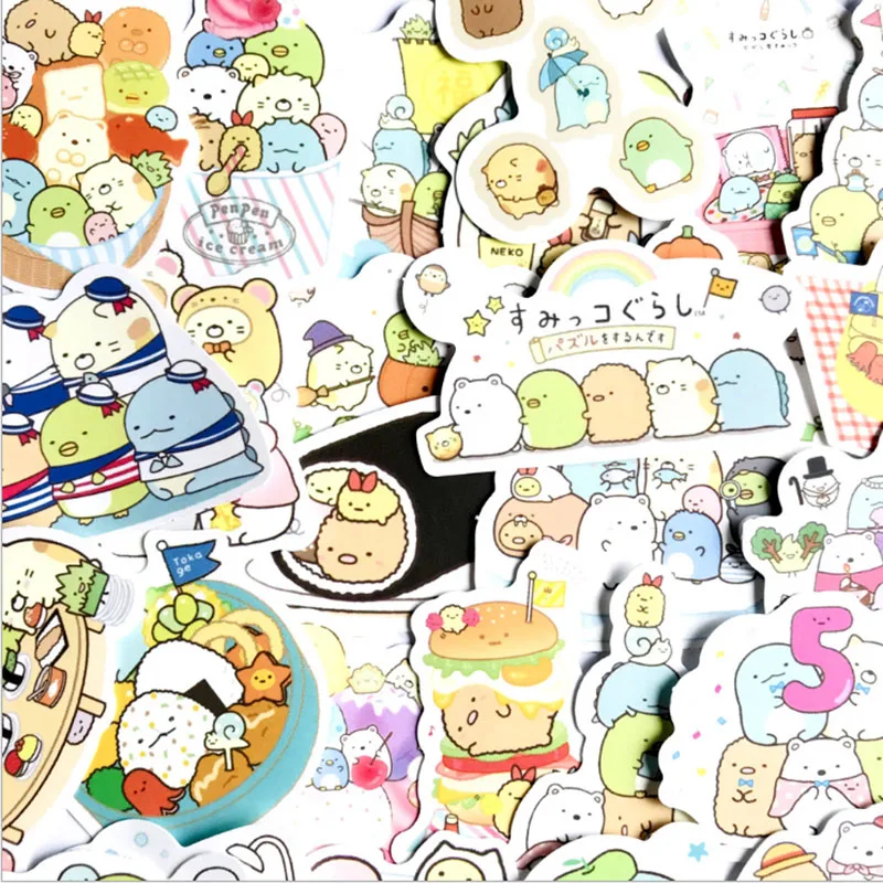 

10/30/50 шт. угловые биологические наклейки школьный дневник ручная книга канцелярские принадлежности мобильный телефон украшение для гитары Kawaii игрушки