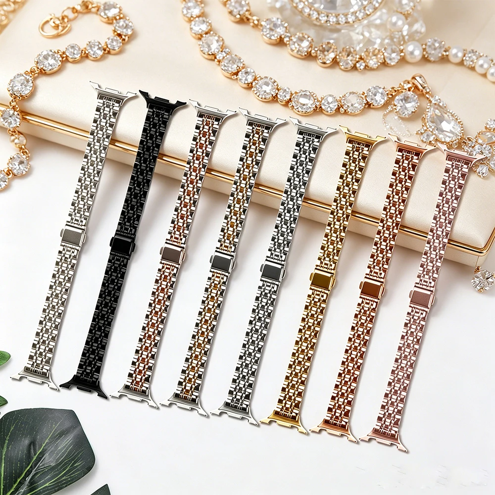 Stainless steel Straps for Samsung Galaxy watch 8/8 classic 40mm 44mm 46mm Metal Wrist Link bracelet correa Galaxy watch 8 Bands