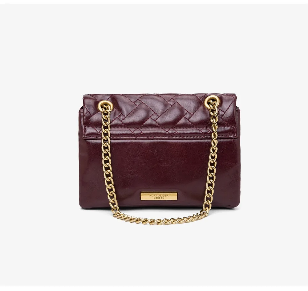 KURT GEIGER ลอนดอน PU หนังผู้หญิงกระเป๋าแฟชั่นคลาสสิกไหล่ Crossbody กระเป๋ายี่ห้อ Designer Trend กระเป๋าถือสาวกระเป๋า