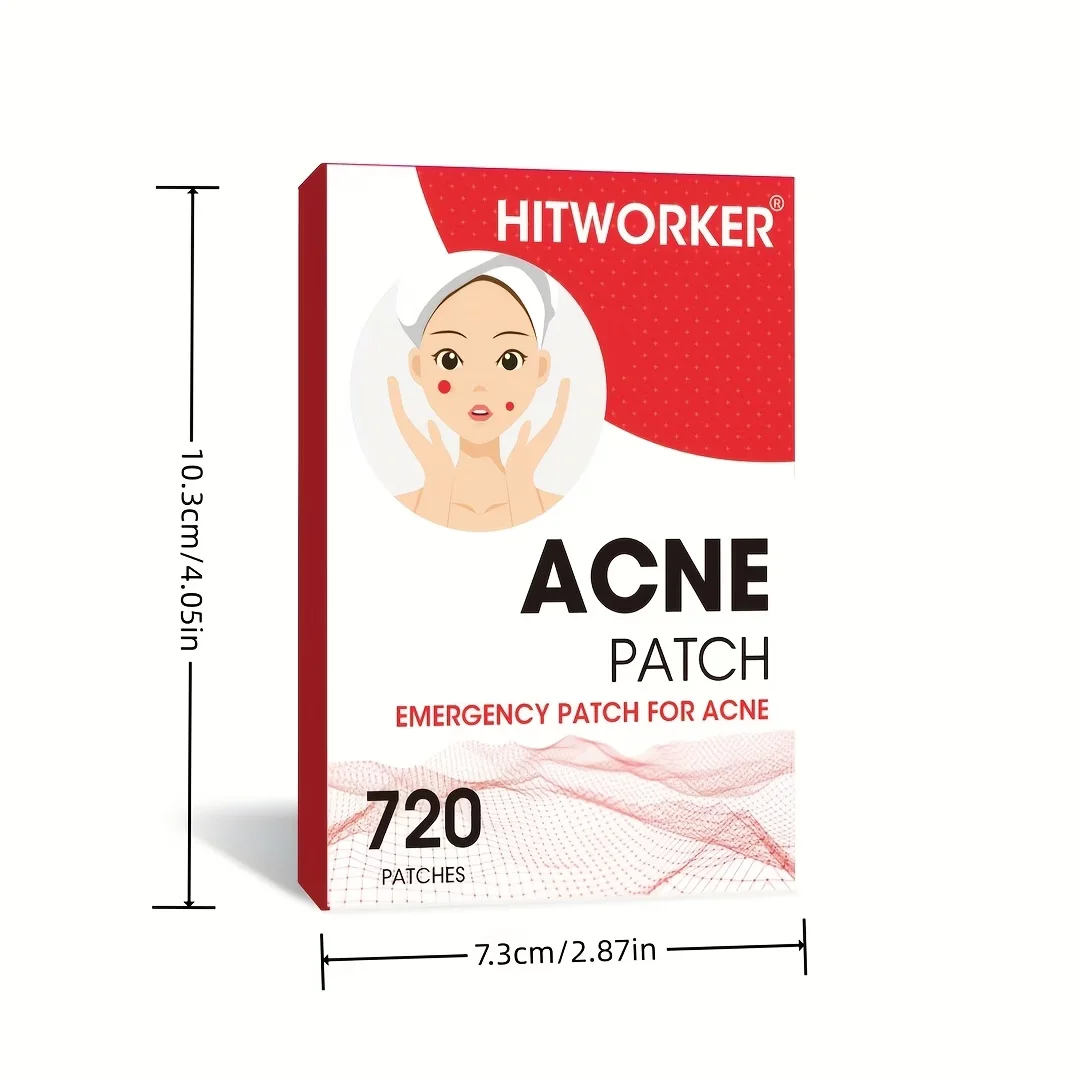 720 Stück Unsichtbare Akne-Patches zur Entfernung von Pickeln, Anti-Akne Hydrokolloid-Patches, Flecken- und Narben-Concealer, Reparatur-Aufkleber, Wasserdicht – Detail 7