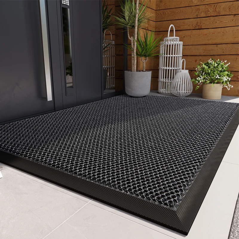 Comfortable Resilient Carpet Entrance Door Mat Outdoor Non-slip Elastic Carpet Front Doormat High Elasticity Floor Mat