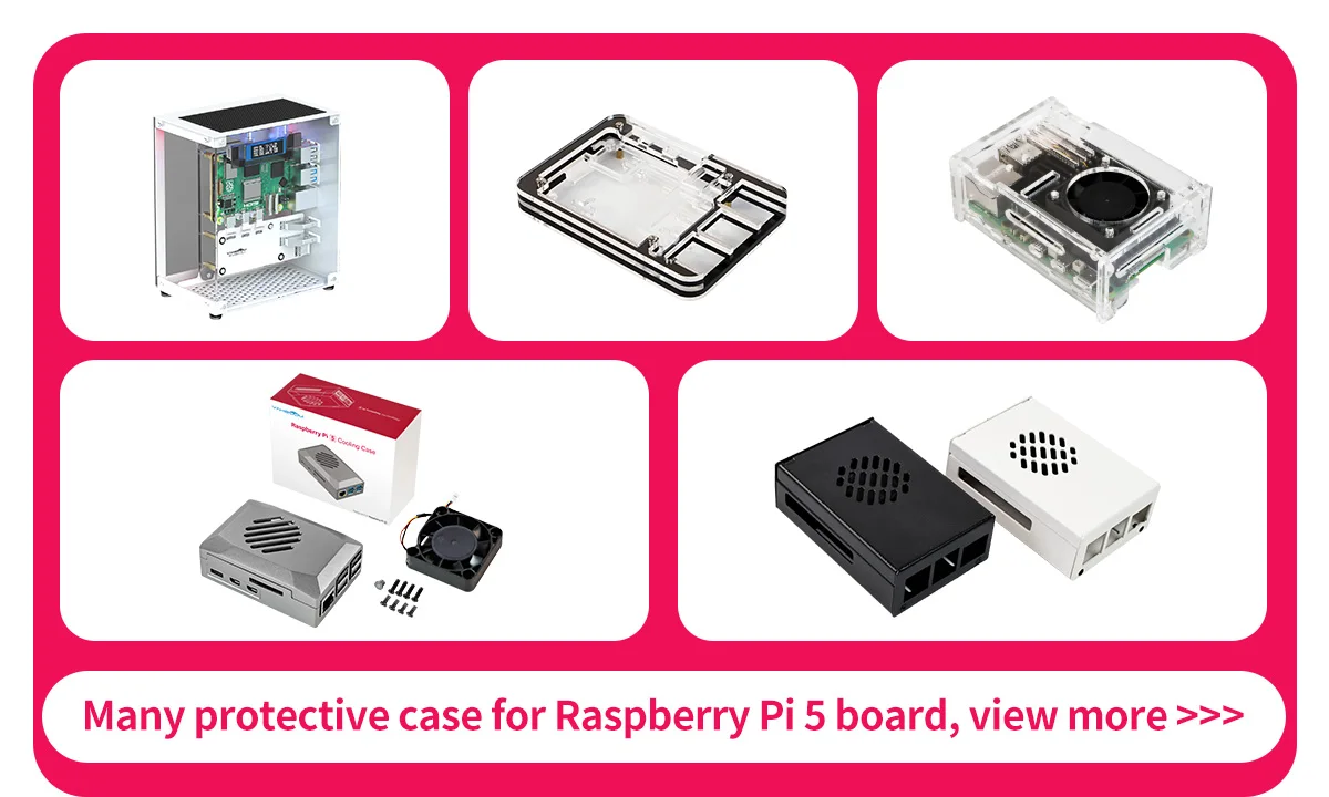 Original Raspberry Pi 5 1G 2G 4G 8G 16G RAM Entwicklungsboard KI Großes Sprachmodell-Kit Gehäuse Lüfter Netzteil Zubehör – Detail 27