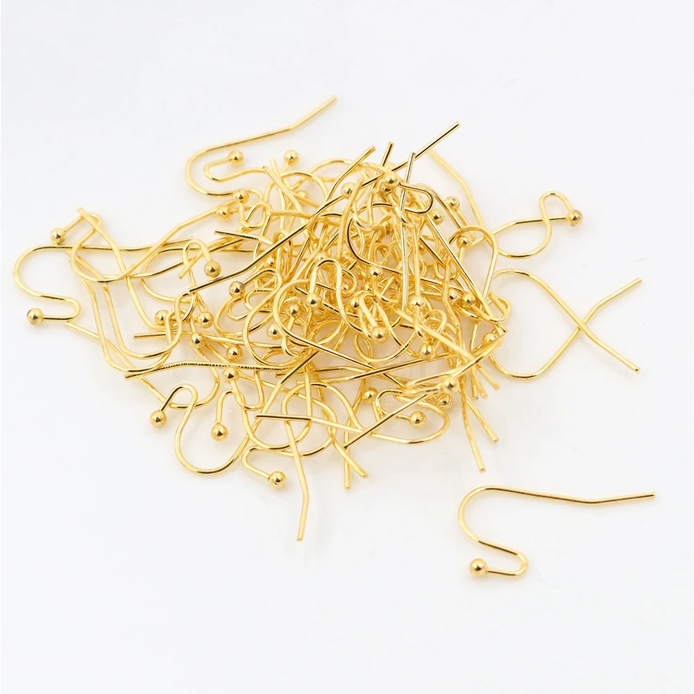 100 sztuk/partia 21x16mm DIY kolczyki ustalenia kolczyki zatrzaski haki armatura DIY tworzenia biżuterii akcesoria mosiądz hak... — zdjęcie 6