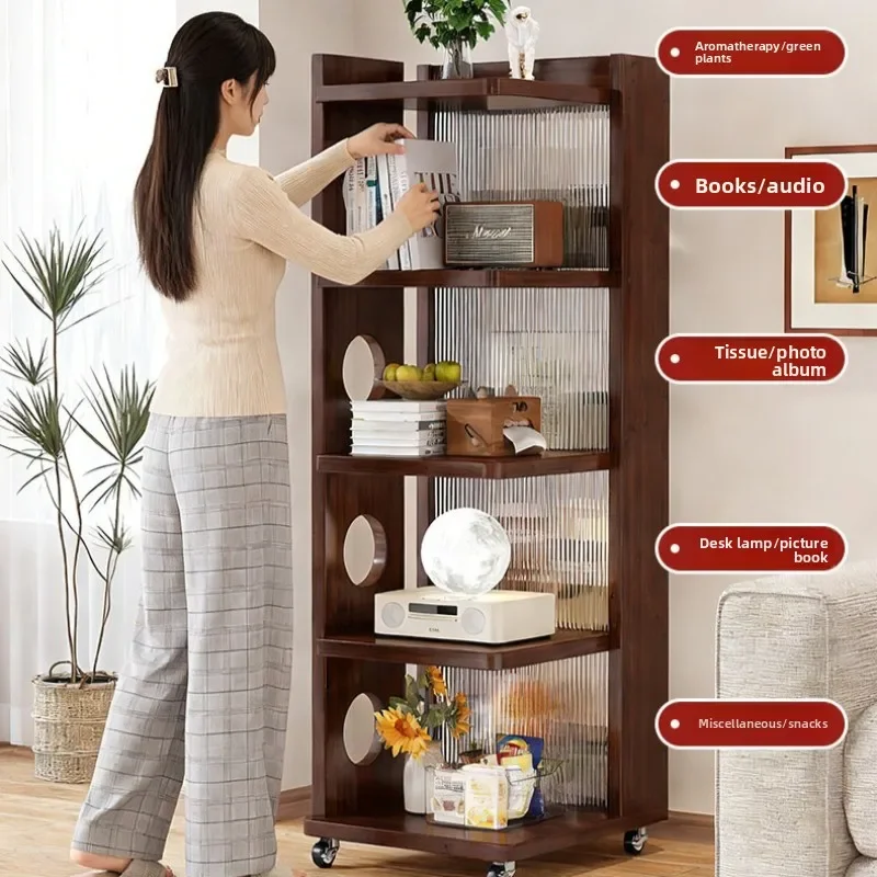 Multi-functional Living room sofa removable bookcase corner cabinet against the wall bedroom storage cabinet shelf bookshelf