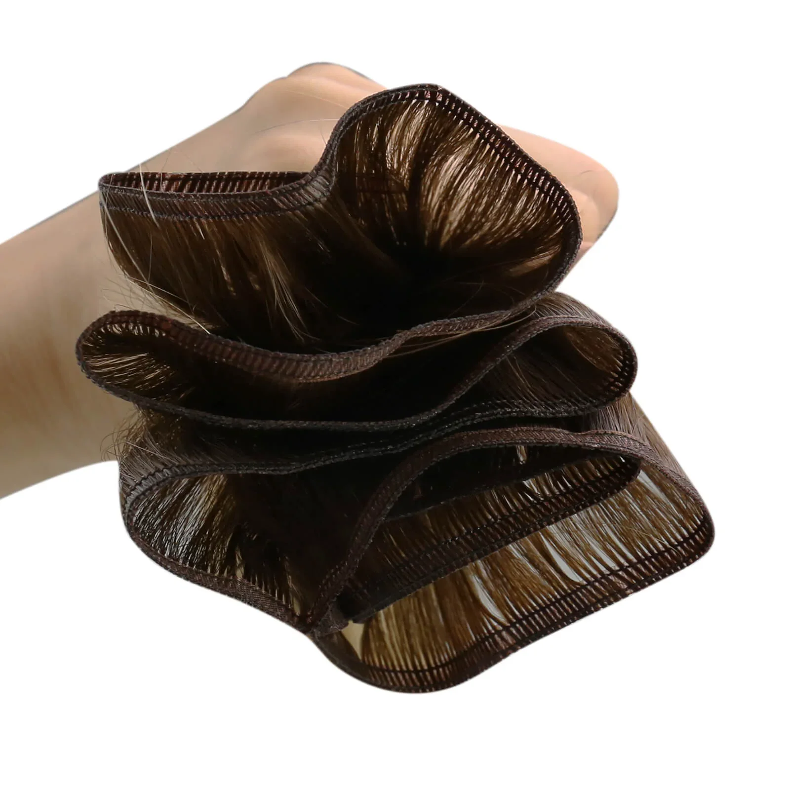 Moresoo extensões de trama de seda plana sem costura feixes de cabelo virgem 50g cabelo humano natural real 12 meses extensões de cabelo de trama pu