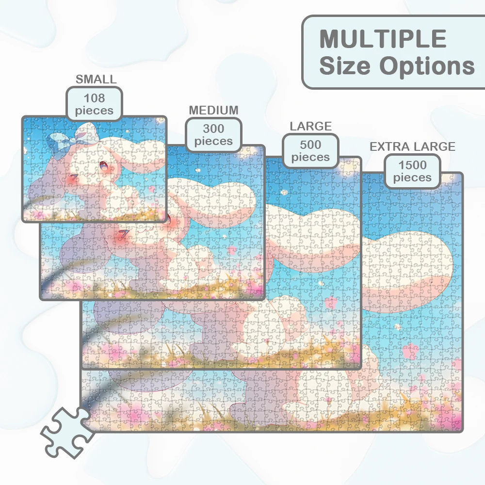 Cinnamoroll Kawaii 퍼즐 만화 Sanrio 나무 퍼즐 클래식 애니메이션 캐릭터 게임 및 퍼즐 몬테소리 교육 장난감