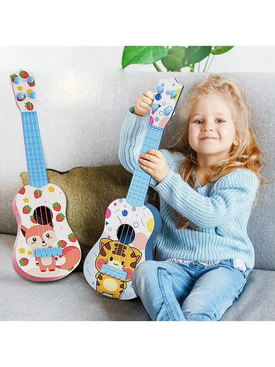 เครื่องดนตรีอูคูเลเล่สำหรับเด็กเครื่องดนตรีการตรัสรู้ดนตรีของเด็กกีตาร์ขนาดเล็ก