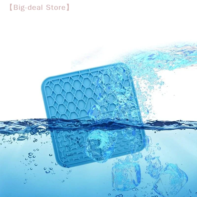 【M】Silicone Pet Licking Plate Slow Food Bowl with Suction Cup, Dog Licking Pad Tableware