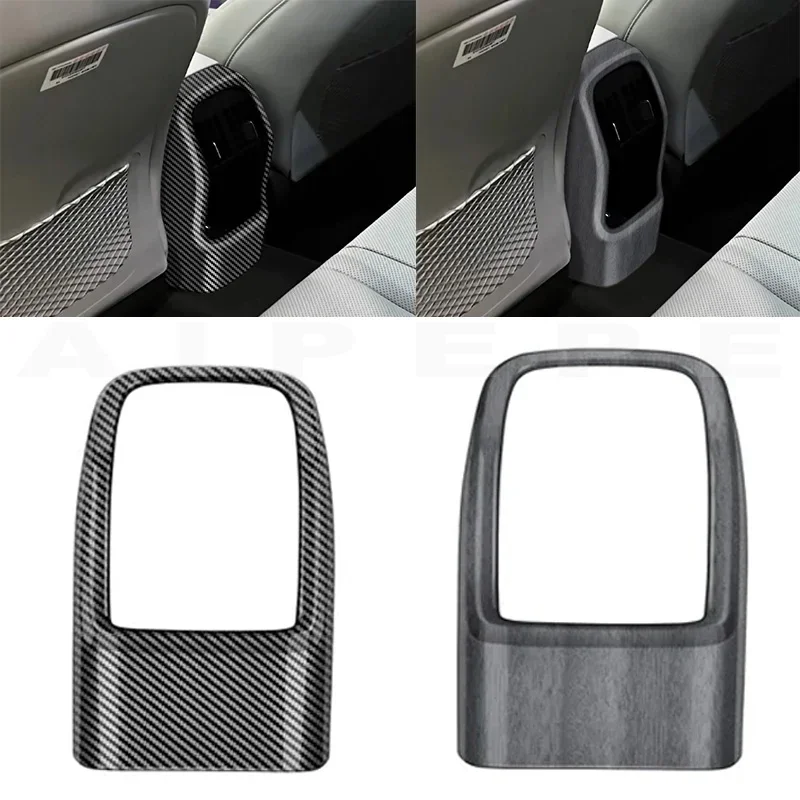 For Hyundai KONA 2024 2025 Car Rear Air Conditioning Vent Frame Outlet Trim Cover Stickers an-ti kick board USB panle interior