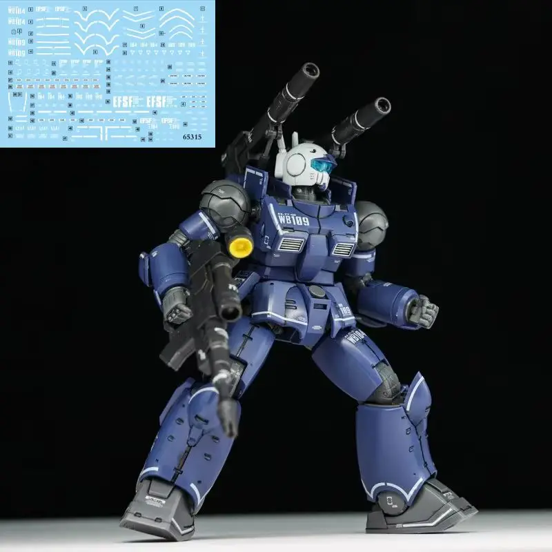 Canon Laser Hg1/144, couleurs bleu et blanc, modèle Robot Mecha, modèle d'assemblage, figurines d'action, jouets éducatifs pour enfants, cadeau