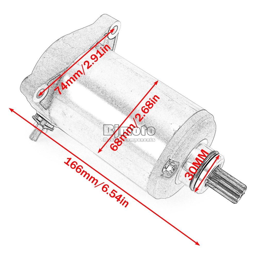 Anlasser für Harley XG500 XG750 XG750A Street 500 750 für Suzuki GN250 GZ250 Marauder TU250 TU250X LT300 LT300E Quadrunner – Detail 4