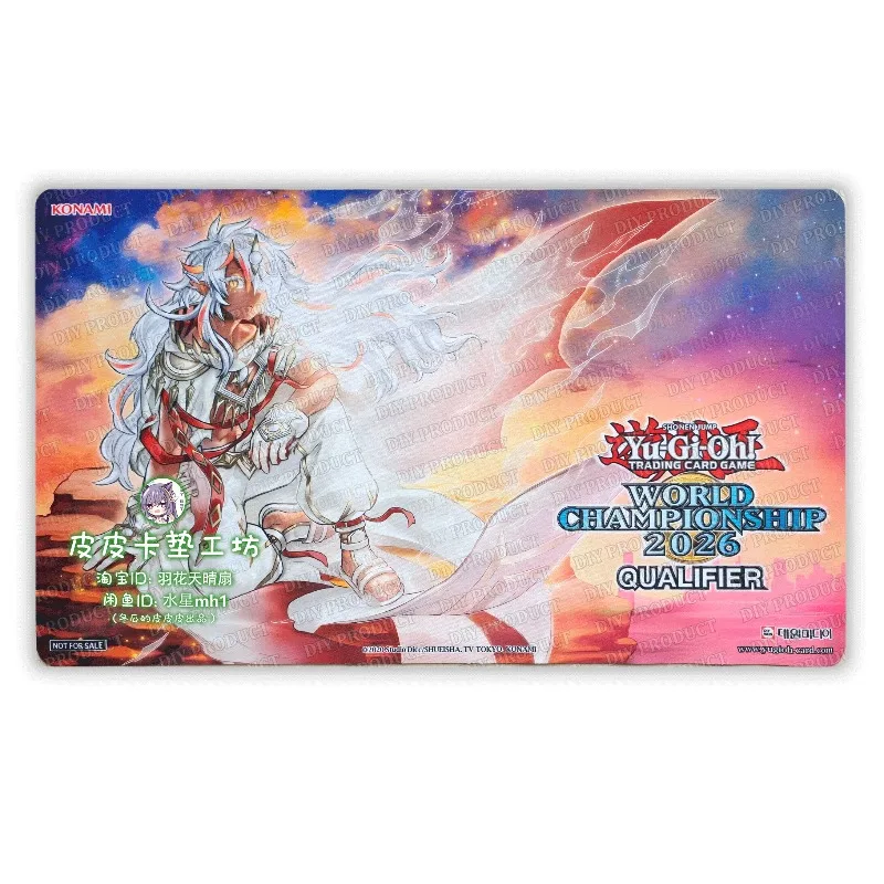 600x350mm Yu-Gi-Oh! Diy Wcs2026 Early Summer Playmat Fallen of The White Dragon Single Rubber Board Game Card Mat Mouse Pad Toy