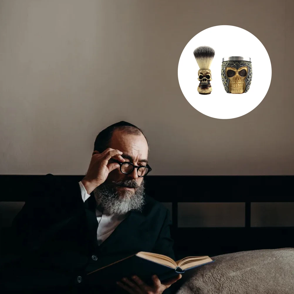 

Beard Shaving Brush for Men Set Vintage Shave Kit Nose Grooming Fluff Barber Products Man