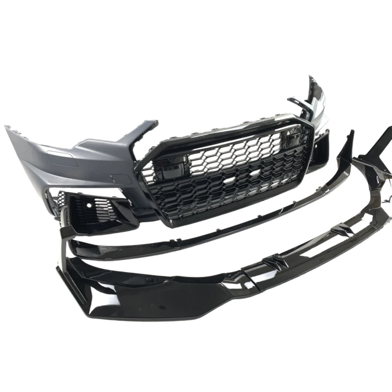 Front Bumper For Audi A6 RS6 C8 Facelift Front Bumper RS6 for Audi Bodykit With Silver