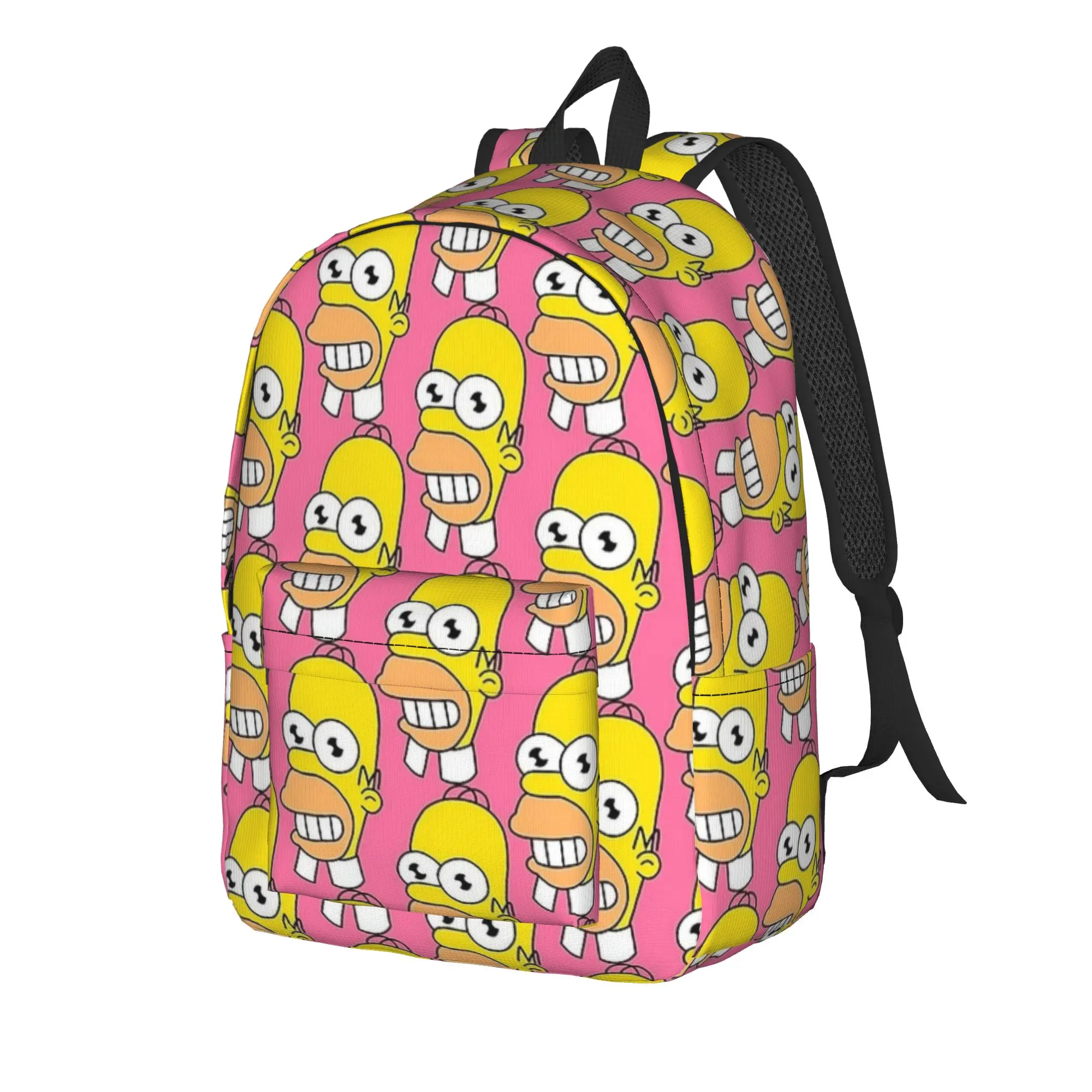 Mr Sparkle S-Simpsons Backpack  Girl Polyester Cycling Backpacks Breathable Fashion High School Bags Rucksack
