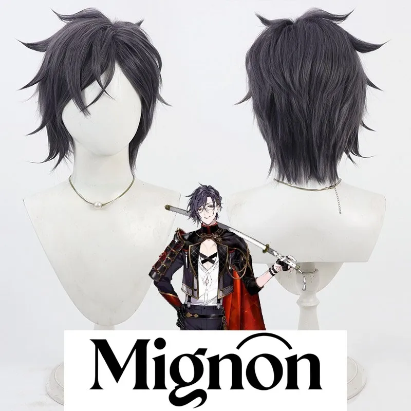 Touken Ranbu Aritsugu Nenioshi peluca cosplay multicolor mezclado regalo de Halloween