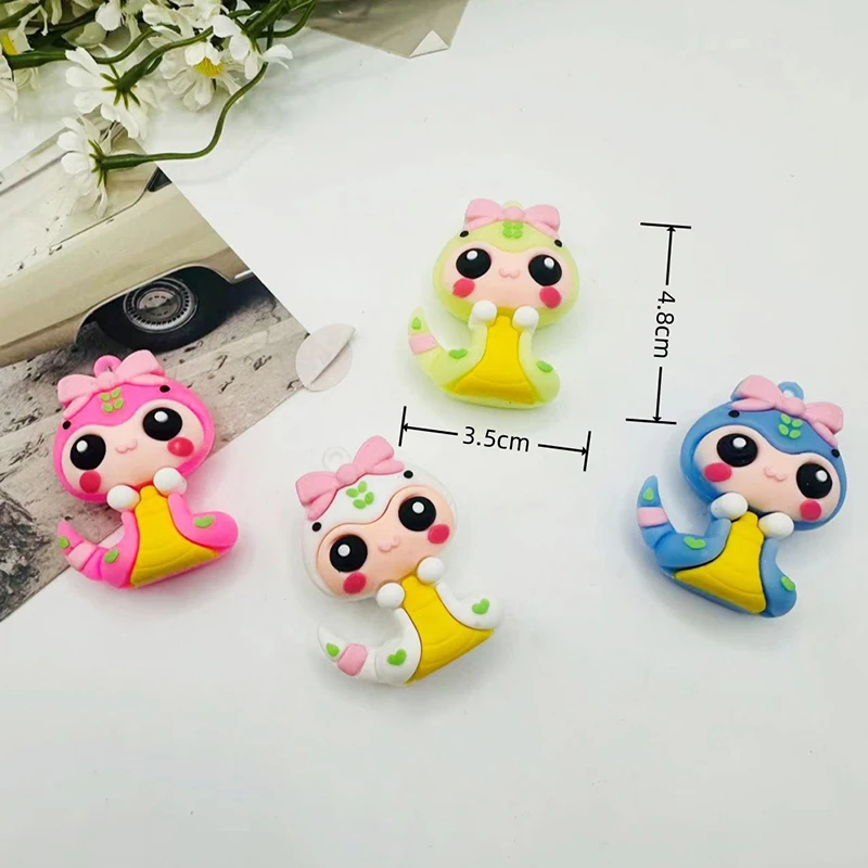 1Pcs Cartoon Year Of The Snake Fashion Cute Zodiac Snake Keychain DIY Chain Pendant Gift Cartoon Doll Accessories Bag Keychain