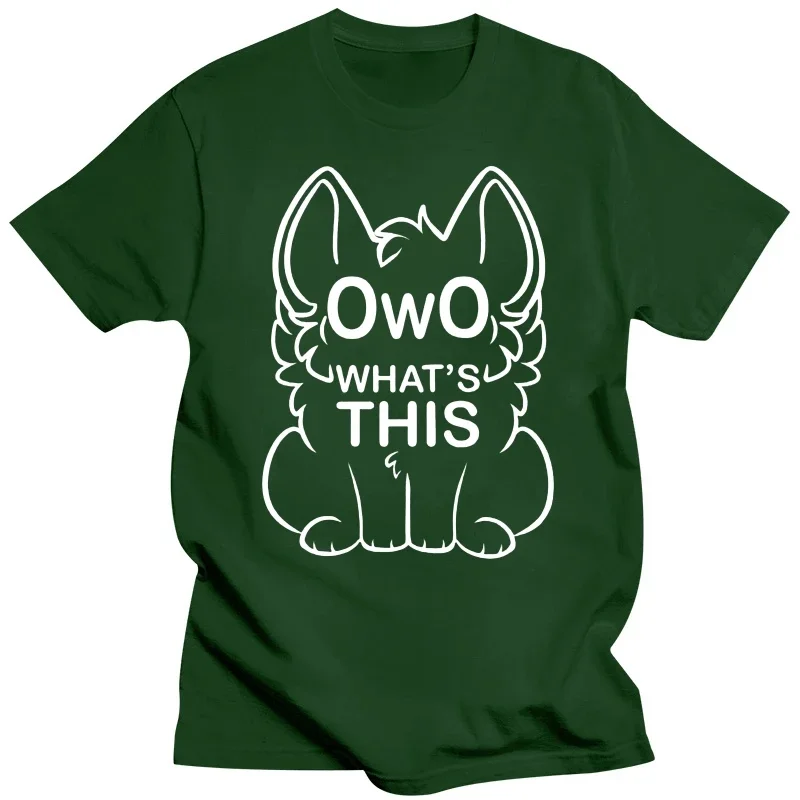 OwO What\'s this? - white text T shirt owo whats meme funny fur furry cute memes internet slang