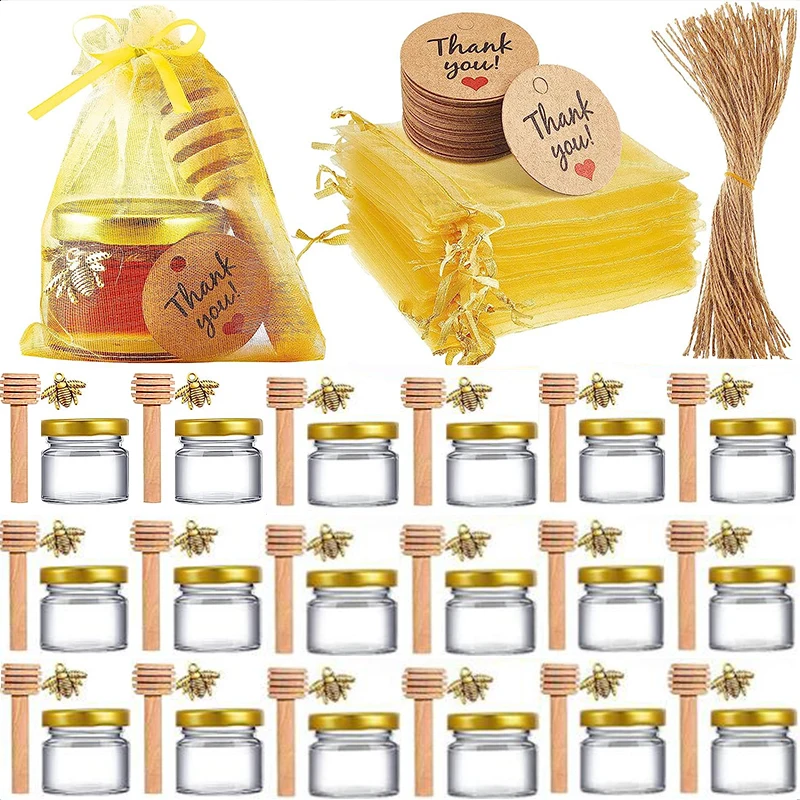 10/20Pack Small Glass Jars1/2oz Mini Honey Jars Candle Jar for Candle Making for Gifts Crafts Spices Wedding Party Favors