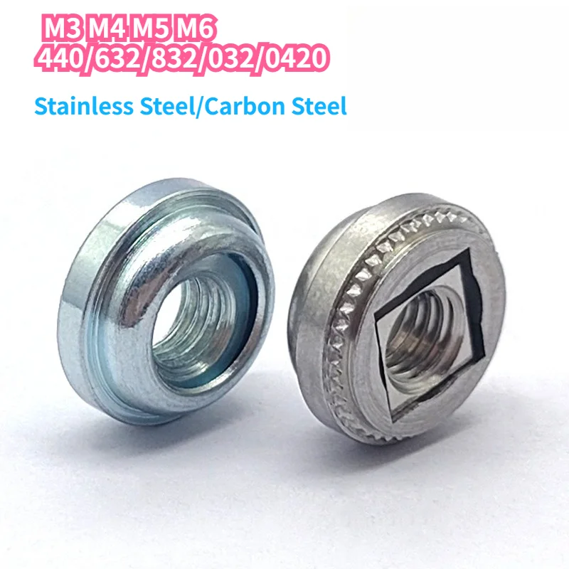 Stainless Steel/Carbon Steel Galvanized Floating Rivet Nut Self-Locking Nuts M3 M4 M5 M6 440/632/832/032/0420