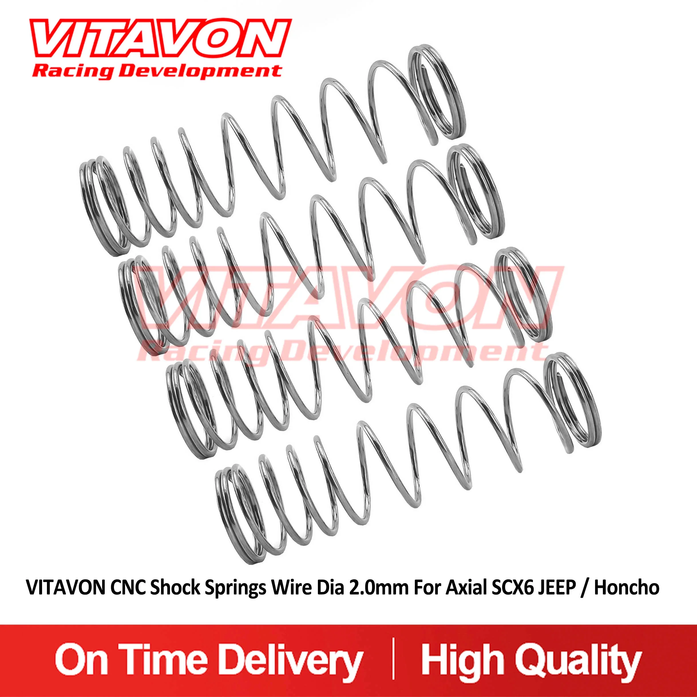 

VITAVON CNC Shock Springs Wire Dia 2.0mm For Axial SCX6 JEEP / Honcho