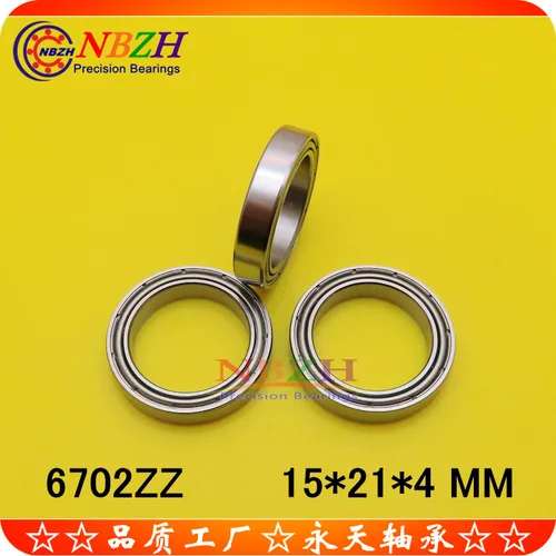 Imagen 2 del producto 10 Uds. Rodamiento de acero o acero inoxidable rodamiento de paredes delgadas S6702ZZ 61702Z 6702ZZ 6702-2RS 15*21*4