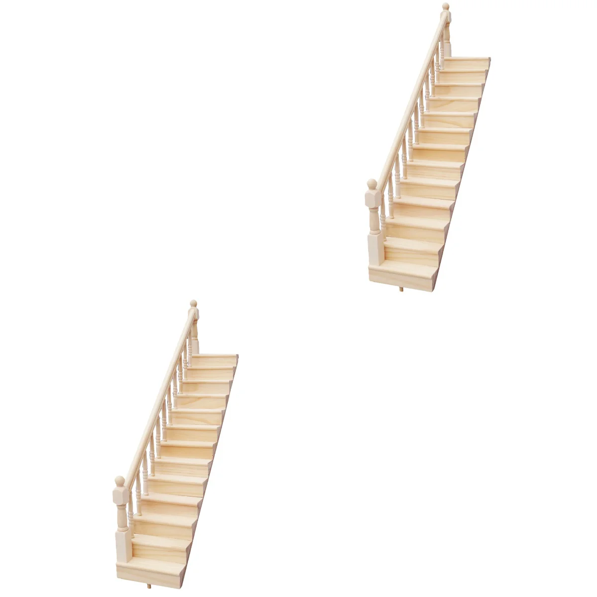 

2 Sets Simulation Stairs Kids Toys Household Staircase Decorative Model Child B