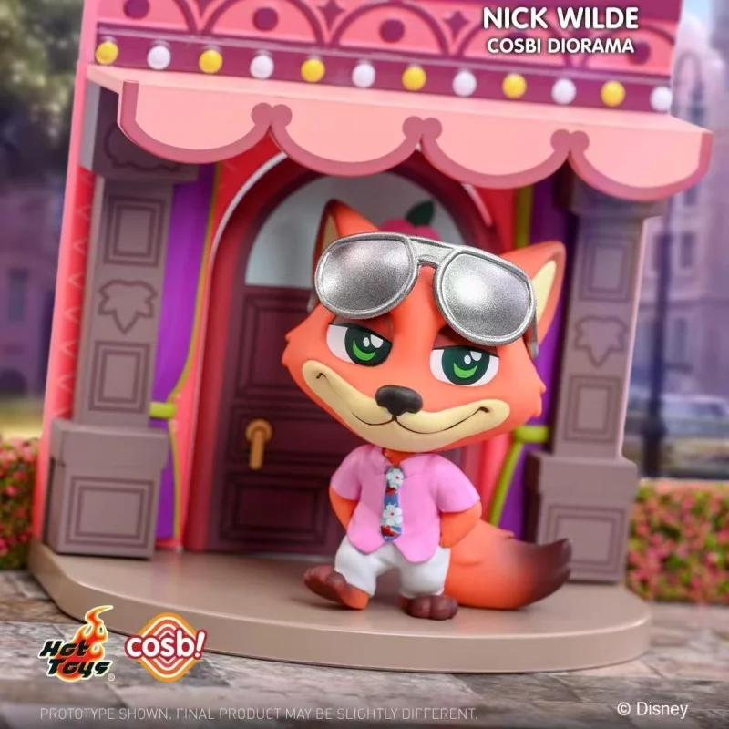 HotToys Zootopia 2 Scene Blind Box COSBI Figurki Judy i Nicka - Ozdoby na biurko i prezenty, zabawki na prezent