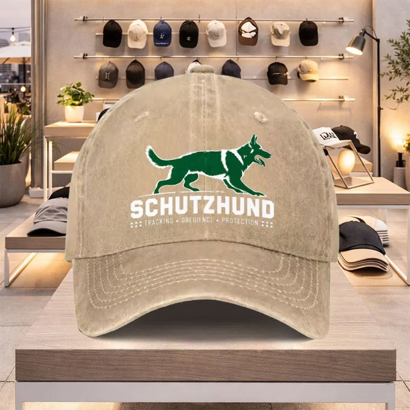 Schutzhund Baseball Cap with German Shepherd Design – Lightweight Adjustable Summer Hat