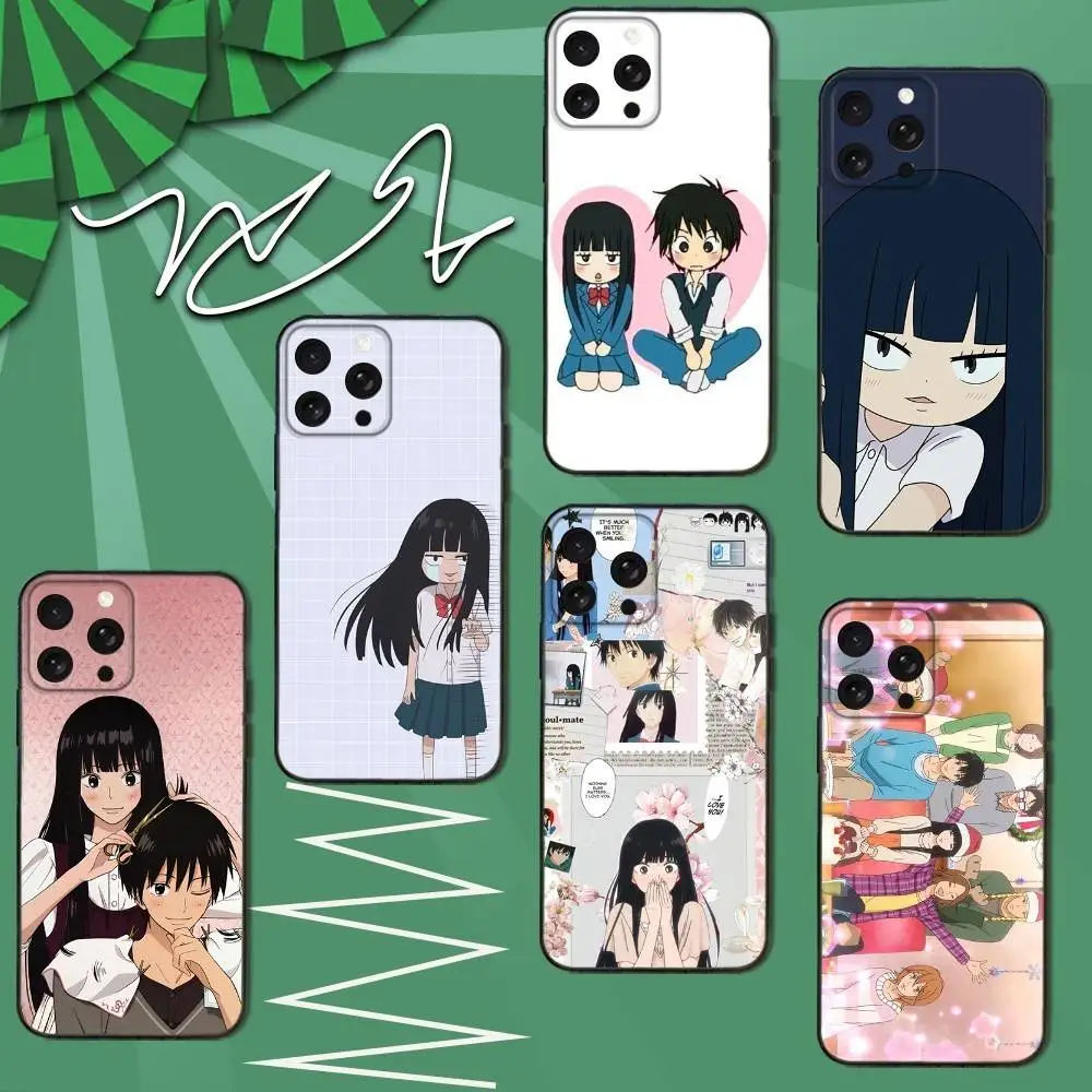 

K-Kimi Ni T-TodokeS Anime Phone Case For iPhone 16e,16,15,14,13,12,11,Pro,X,XS,Max,XR,Plus,Mini Soft Black Cover