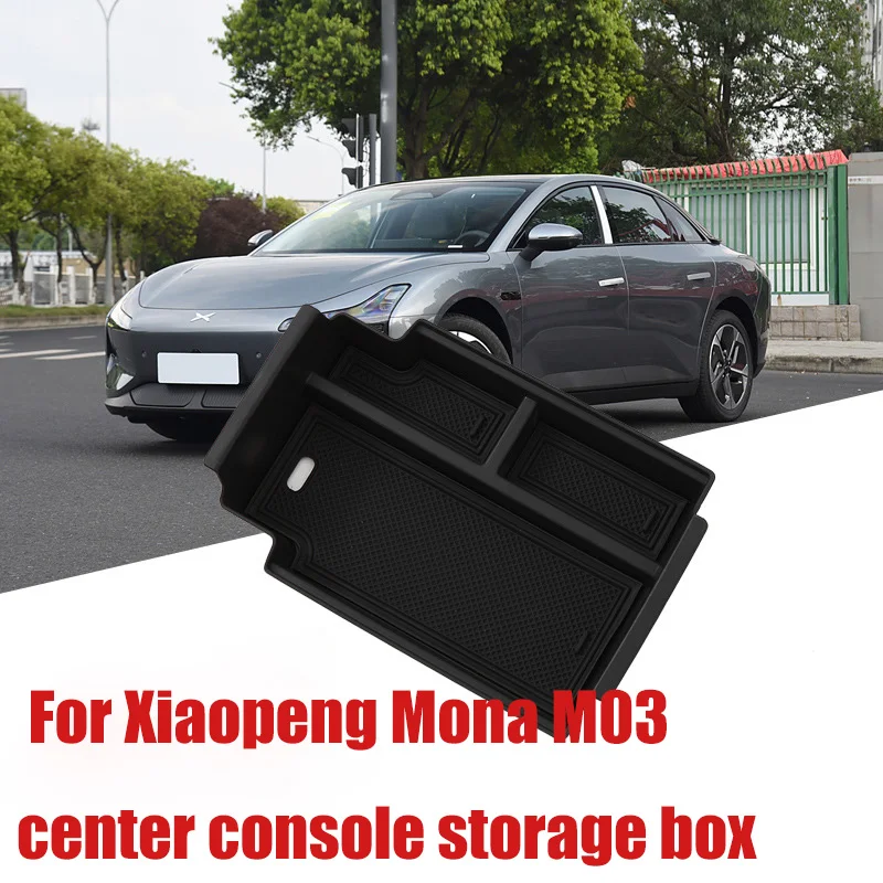 

Suitable for Xiaopeng Mona M03 armrest box storage box modification special central storage box storage box compartment