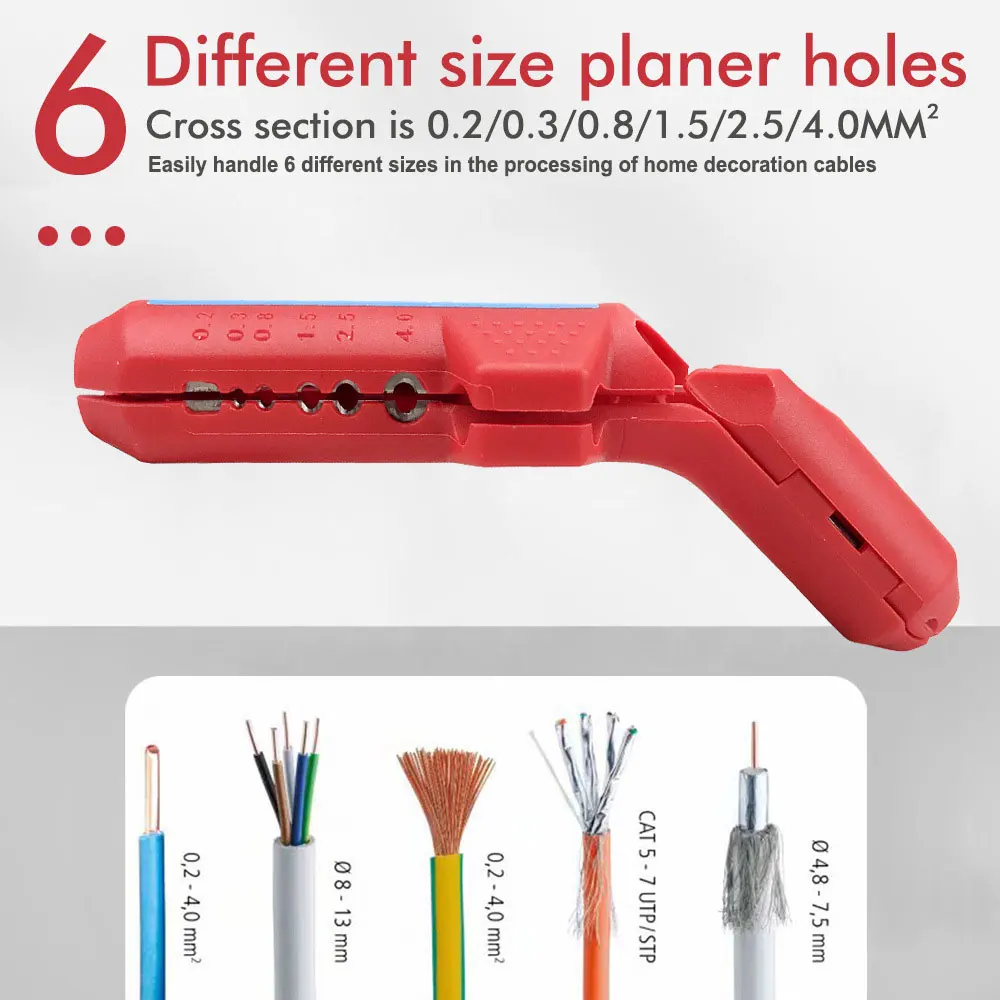 Wire Strippers, Cable Crimper Pliers Crimping Tool, Multi-Function Adjustable Cutting Depth Cable Stripping Wire Cutter Tools