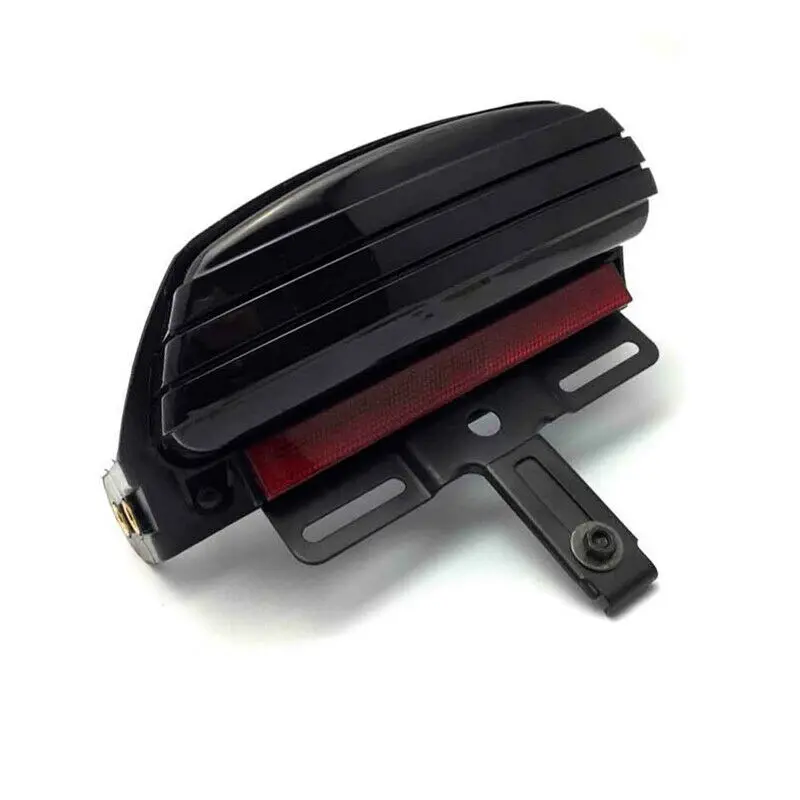 Custom Motorcycle Tri-Bar LED Rear Tail Brake Fender Tip Light For Harley Touring FXST FXSTB FXSTC FXSTS FLSTSB