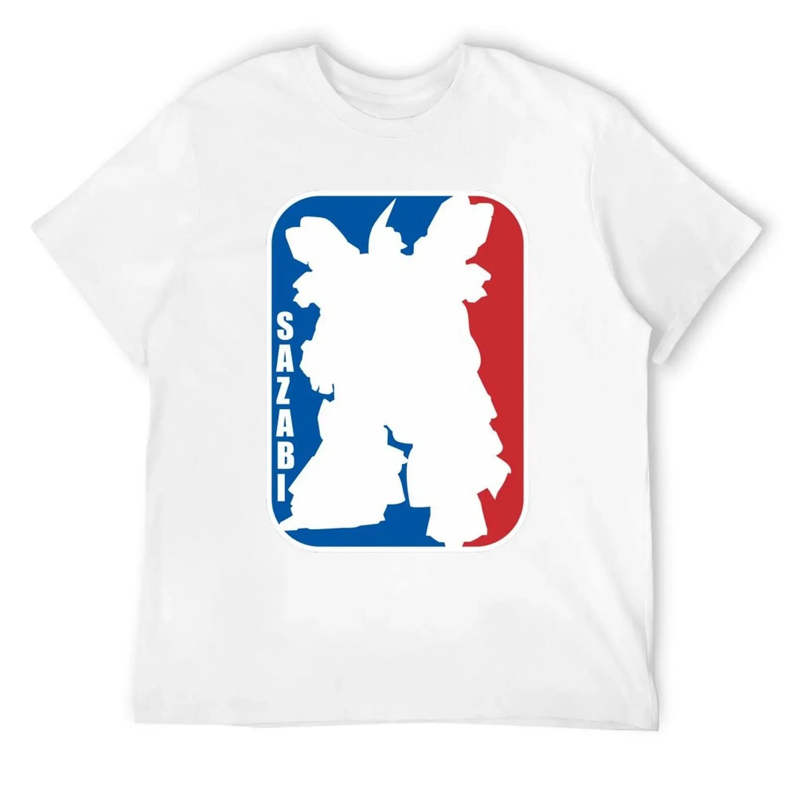 

Gundam Sazabi nba logo baskelball T-Shirt man t shirt oversize t-shirts man t shirts for men