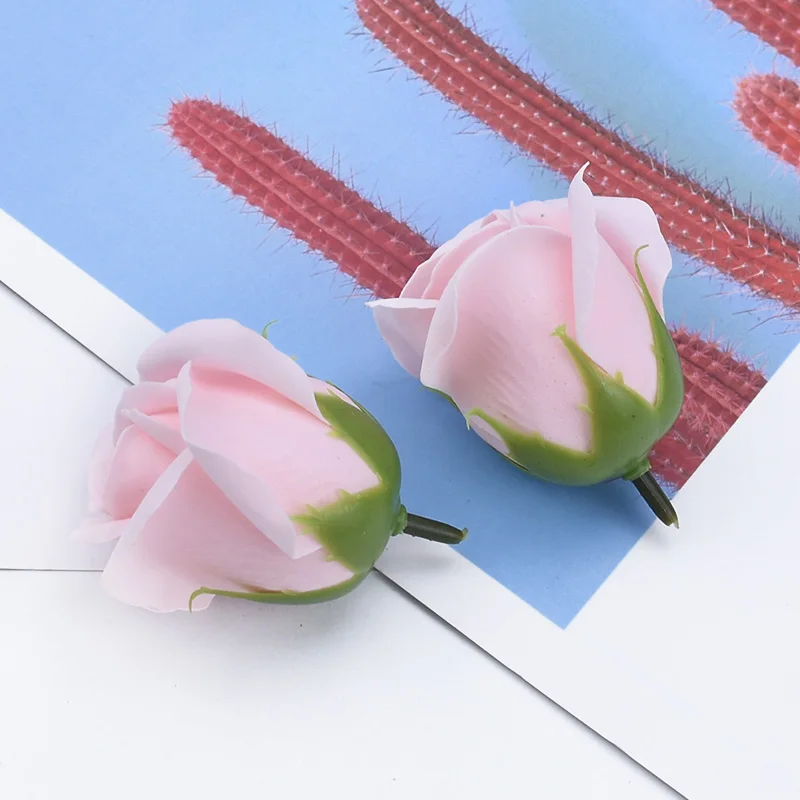 50/100PCS Künstliche Blumen Bade Seife Blume Hause Zimmer Valentinstag Hochzeit Decor Festival Teddybär Rose Braut zubehör – Detail 12
