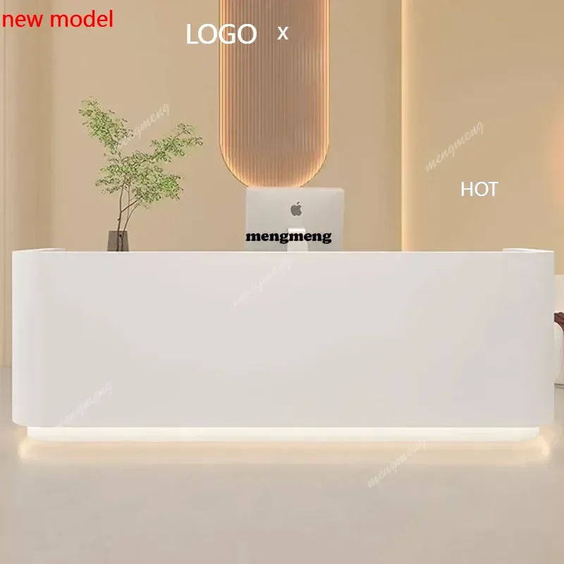 H132 Luxury Restaurant Tables Front Reception Desk Podium Lectern Register Cashier Counter Executive Escritorio Postmodern Furni
