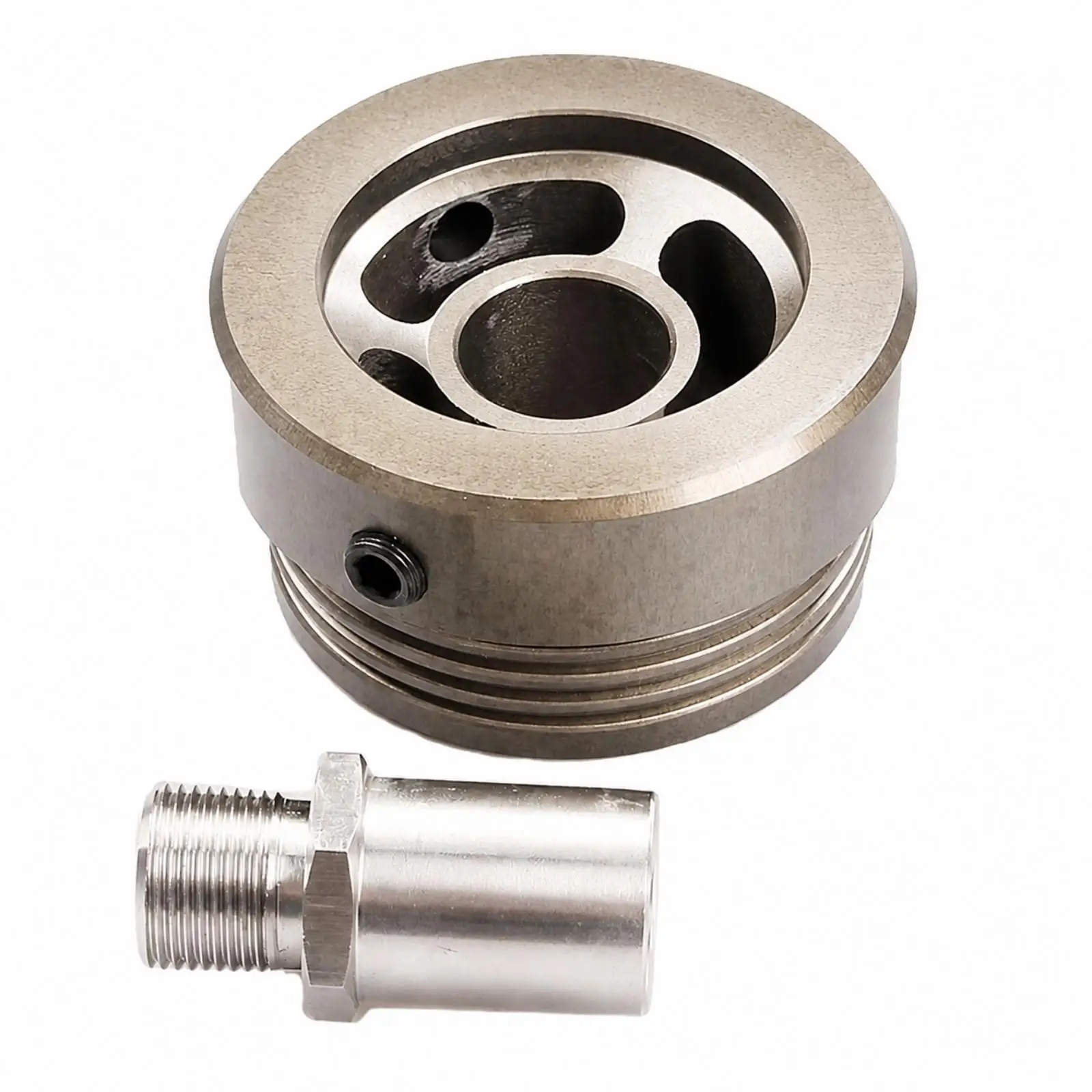 Machined Metal Sandwich Adapter Compact Sandwich Adapter with Threaded Connector Low-Profile for Performance Vehicle Enthusiasts
