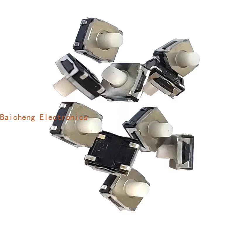 10 قطعة مقاومة للماء والغبار SKRAAME010 حساسة للمس 6x6x5 مفتاح زر رأس من السيليكون الناعم