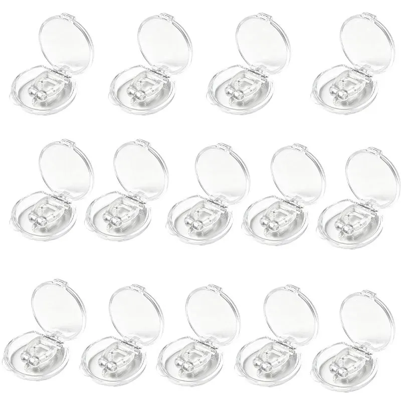 14Pcs Portable Magnetic Nose Clips, Reusable Adjustable Universal Size Nose Clips for Daily Rest H5913