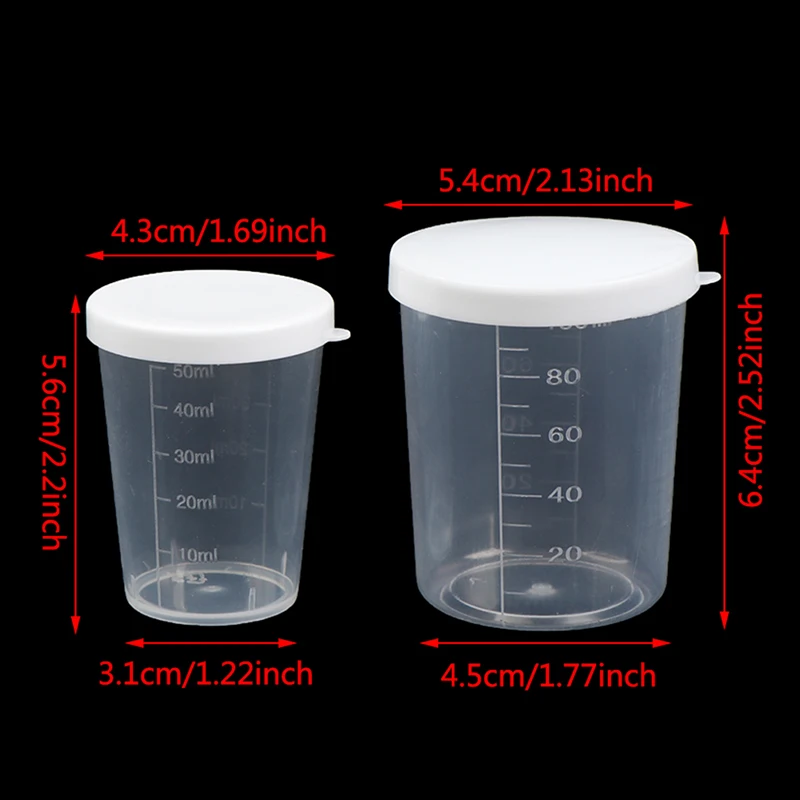 Specjalny kubek do pomiaru farby samochodowej (385ML/750ML/1400ML/2300ML) Kubek do pomiaru farby Zbiornik na farbę SURER CUP z pokrywką