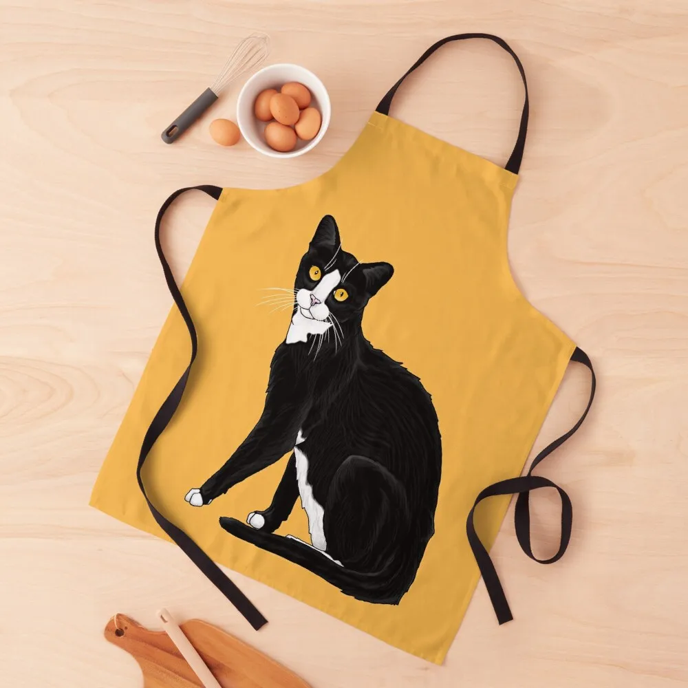 

Tuxedo Cat Apron Christmas gift Chef jacket men Apron