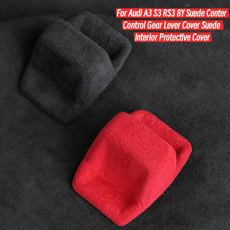 

For Audi A3 Suede Center Control Gear Lever Cover Suede Interior Protective Cover