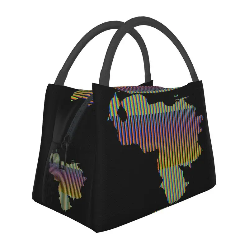 

Venezuela Artist Carlos Cruz Diez Insulated Lunch Tote Bag for Women Resuable Cooler Thermal Bento Box Hospital Office lunchbag