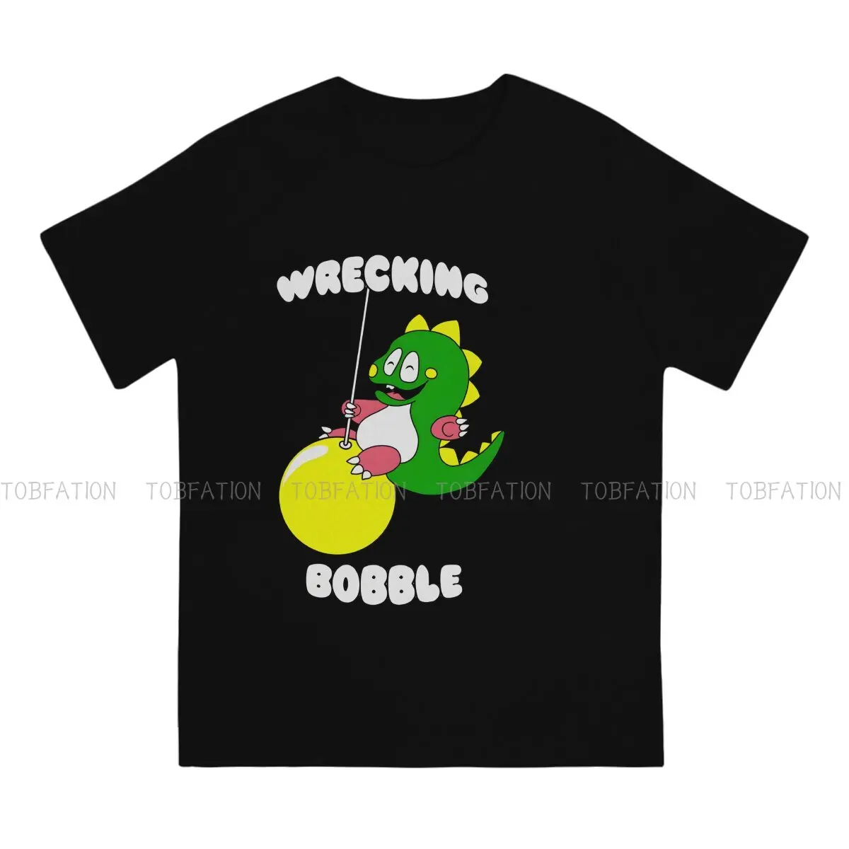 Wrecking Bobble Newest TShirts Bubble Bobble Men Harajuku Pure Cotton Streetwear T Shirt O Neck