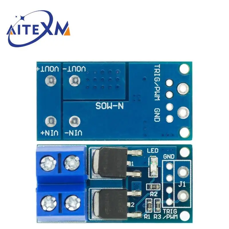 15A 400W MOS FET Trigger Switch Drive Module DC 5V-36V PWM Regulator Control Panel Motor control board for Arduino