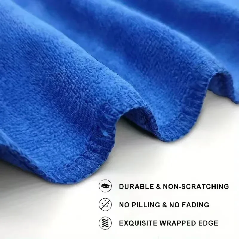 Paños de limpieza de microfibra, toallas de limpieza de microfibra sin pelusa, reutilizables, súper absorbentes para ventana de coche, 10/100 piezas